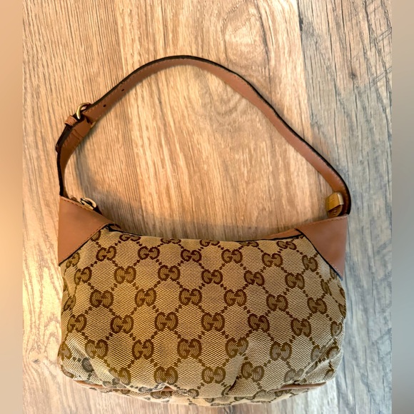 Gucci Handbags - Y2K vintage GUCCI Monogram Mini Pochette handbag GG fabric Y2K with COA